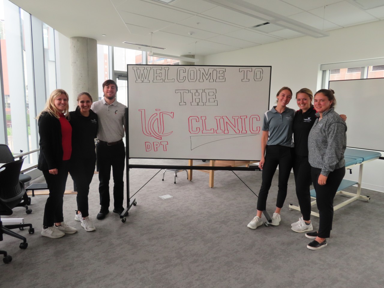 Physical Therapy Clinic with students