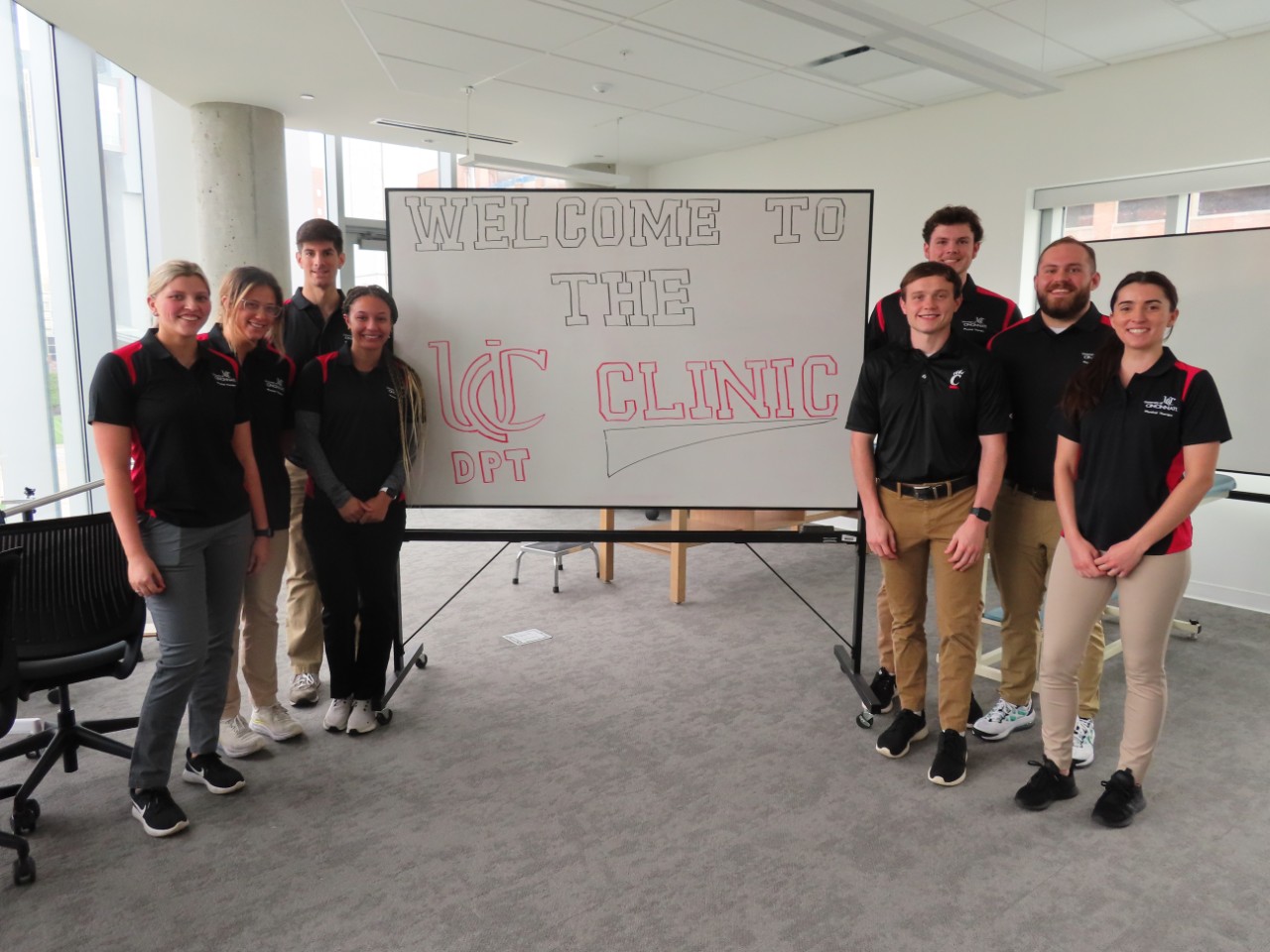 Physical Therapy Clinic with students