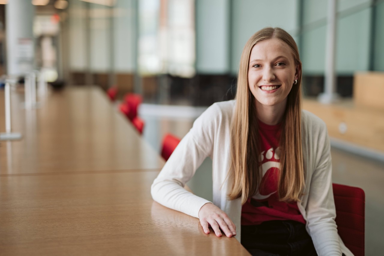 Haley Spencer, recent graduate of the Speech Language Hearing Sciences program.